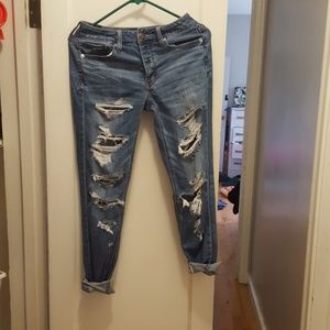 Distressed American Eagle Jeans